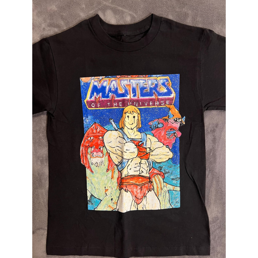 Mattel x NTWRK He-Man Graphic T-Shirt Men's S Black Masters of the year Universe